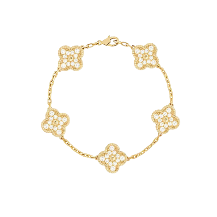 DELUXE KLEEBLATT ARMBAND | GOLD