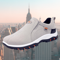 Roland | Herren Slip-On Schuhe mit stoßdämpfender Sohle in Grau