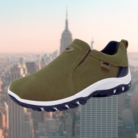 Roland | Herren Slip-On Schuhe mit stoßdämpfender Sohle in Grün