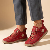 Claudia | Damen Sportliche Flexible Sneaker in Rot