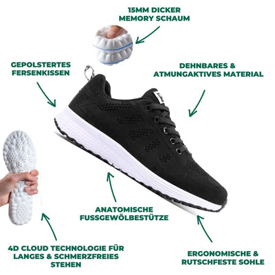 Gina - Leichte, flexible Trainingsschuhe | Performance-Sneaker mit gepolsterter Sohle