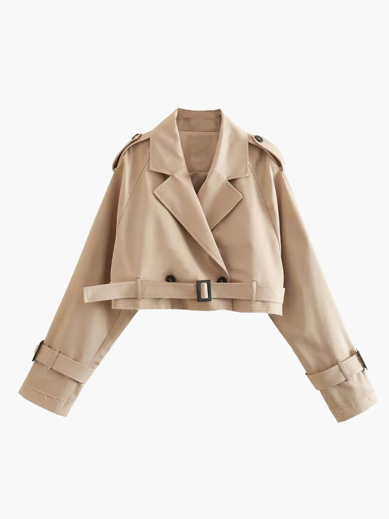 VERA | CROPPED TRENCHCOAT