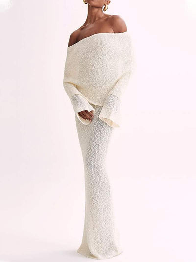 Marissa - Glamouröses, schulterfreies, transparentes Abendkleid | Elegantes transparentes Strandpartykleid für Damen