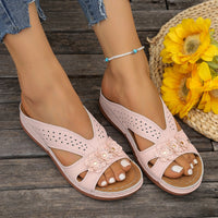 Livia | Elegante Keilsandalen Damen Chic in Rosa