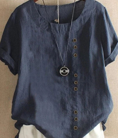 Sophia | Bequemes Sommertop aus Leinen