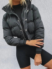 Sophie | Modische Pufferjacke für Damen in Schwarz