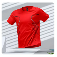 Sören | Herren atmungsaktives Sport Shirt in Rot