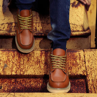 Retro Winterstiefel für Herren in Khaki