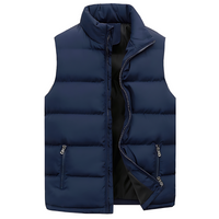 Stilvolle, winterliche und vielseitige Herren-Steppweste - Optimales modernes Design in Blau