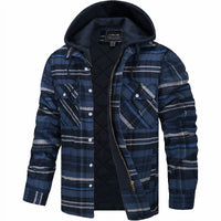 Stylische Herren-Winterjacke mit Futter – warm und vielseitig für alle Gelegenheiten in Marineblau