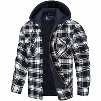 Stylische Herren-Winterjacke mit Futter – warm und vielseitig für alle Gelegenheiten in Schwarz