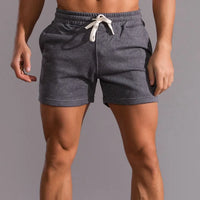 Arthur | Elastischer Bund Kontrastkordel Sportshorts in Dunkelgrau