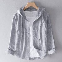 Nikki | Leinenbluse in Grau