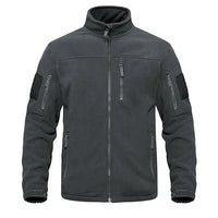Trendige taktische Herren-Fleecejacke - Rodd in Dunkelgrau