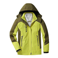 Regenjacke Damen Gefüttert Wasserdicht | Outdoor & Winddicht in Gelb