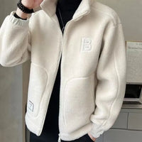 Herrenjacke aus dicker Wolle - Tabb in Beige