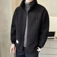 Herrenjacke aus dicker Wolle - Tabb in Schwarz