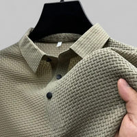 Luca | Elegantes kurzen Ärmeln Polo T Shirt in Beige