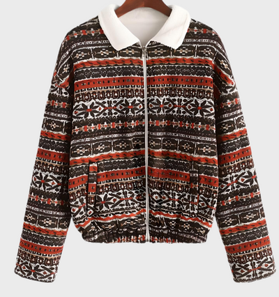 Trexia -  Mehrfarbige Jacke mit Reißverschluss