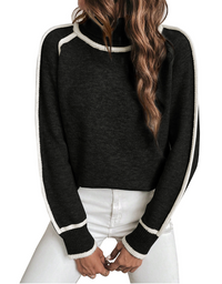 Johanna | Kuscheliger Rollkragen Pullover in Schwarz