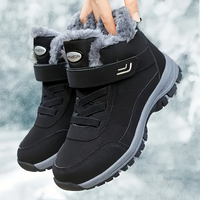 Winterschuhe Unisex Stiefel | Knöchelhoch mit Riemenverschluss in Schwarz