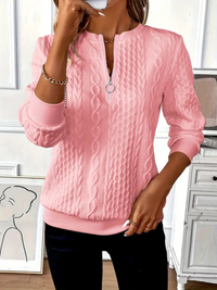 Louane – Chicer und eleganter Strickpullover in Rosa