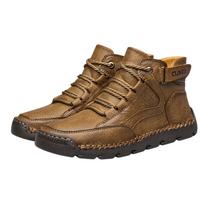Winterschuhe Herren | Gefütterte Schnürstiefel Knöchelhoch in Khaki