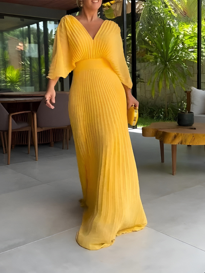 Luana | Klassisches einfarbiges Kleid