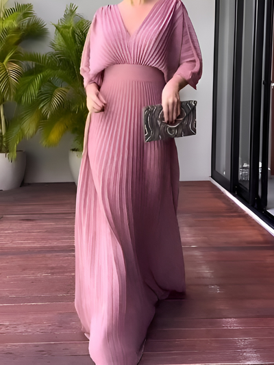 Luana | Klassisches einfarbiges Kleid