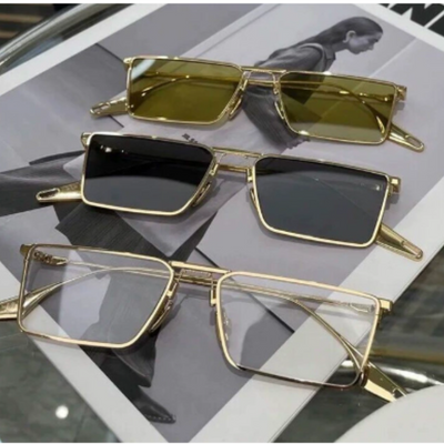 Moderne Stilvolle Geometrische Sonnenbrille für Herren | UV Schutz