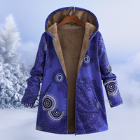 Jasmin - Trendige, warme Kapuzenjacke in Blau