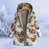 Jasmin - Trendige, warme Kapuzenjacke in Orange
