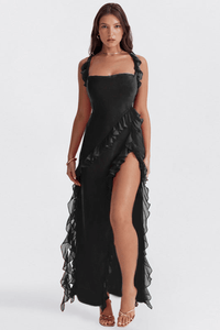 AGATHE | LUXE ABENDKLEID in Schwarz