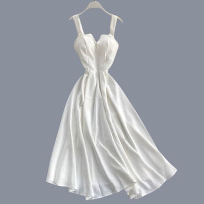 Strahlendes Gelbes Cocktailkleid ohne Ärmel