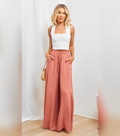 Olympia - Weites Bein Lose Hohe Taille Hosen