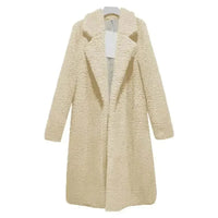 Modischer Teddy-Mantel für Frauen - Valeria in Beige