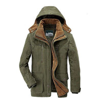 Stylische warme Jacke für Männer - Valdemar in Grün