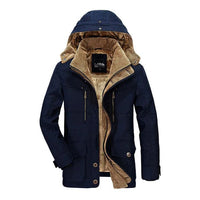 Stylische warme Jacke für Männer - Valdemar in Blau