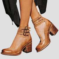 Celina | Feminine Komfort-Boots Alltag in Braun