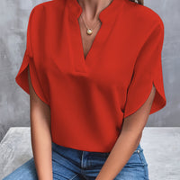 Louisa® | Elegante und luxuriöse Bluse in Rot