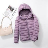Daunenjacke Damen | Leicht Gefüttert in Violett
