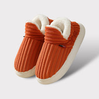 Hausschuhe Warm Gepolstert | Rutschfest & Bequem in Orange