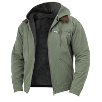 Wasserabweisende Regenjacke für Outdoor-Aktivitäten – Elegantes Design für Stadt und Natur in Armeegrün