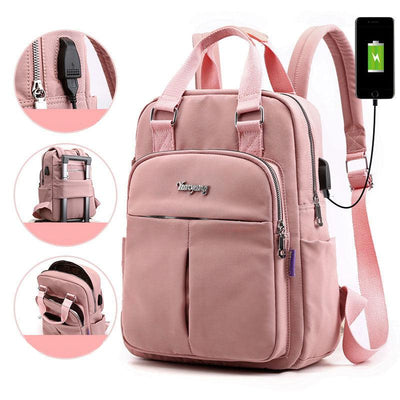 Wasserabweisender Laptop-Rucksack mit USB-Anschluss – multifunktional und geräumig für Damen und Herren