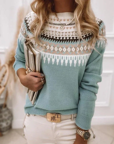 Olivia Norwegerpullover – Damen Pullover mit nordischem Muster