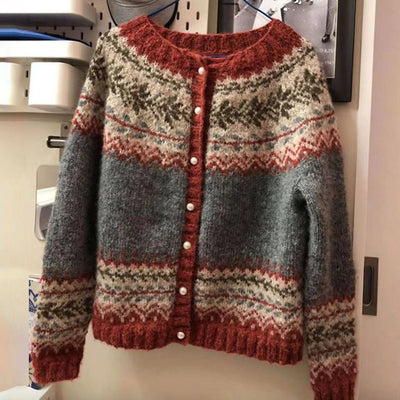 Elena | Vintage Isländische Strickjacke