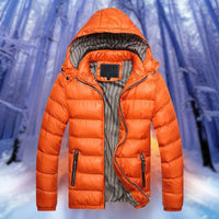 Willie - Warm wattierte Jacke in Orange