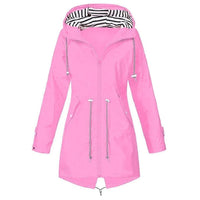 Lisa | Winddichte Regenjacke für mit Kapuze in Rosa