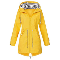 Lisa | Winddichte Regenjacke für mit Kapuze in Gelb