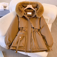 Bianca | Glam-Winterjacke in Braun